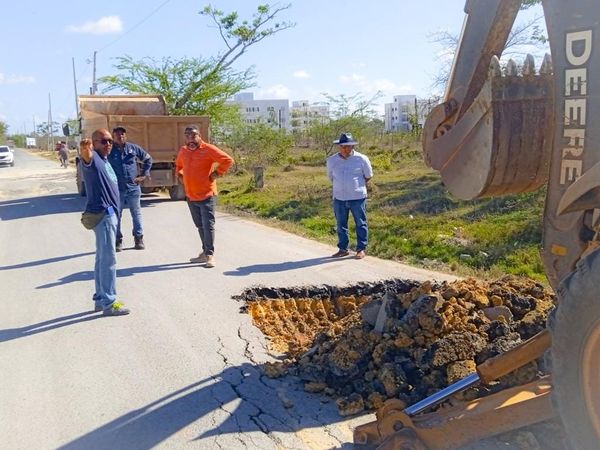 Arreglo carretera El Puerto-Los Llanos.